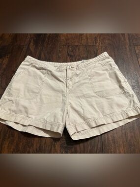 UNIONBAY Cream Cotton Shorts